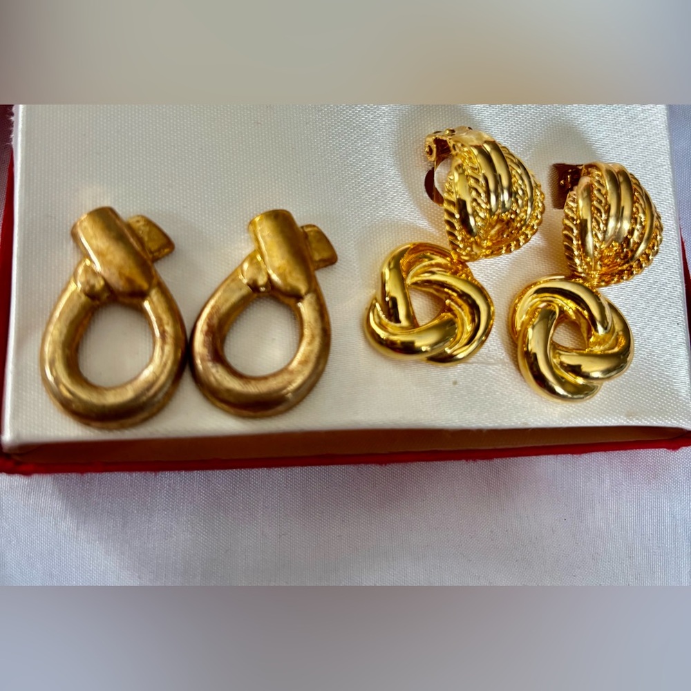 Roma Gold Earrings Set
